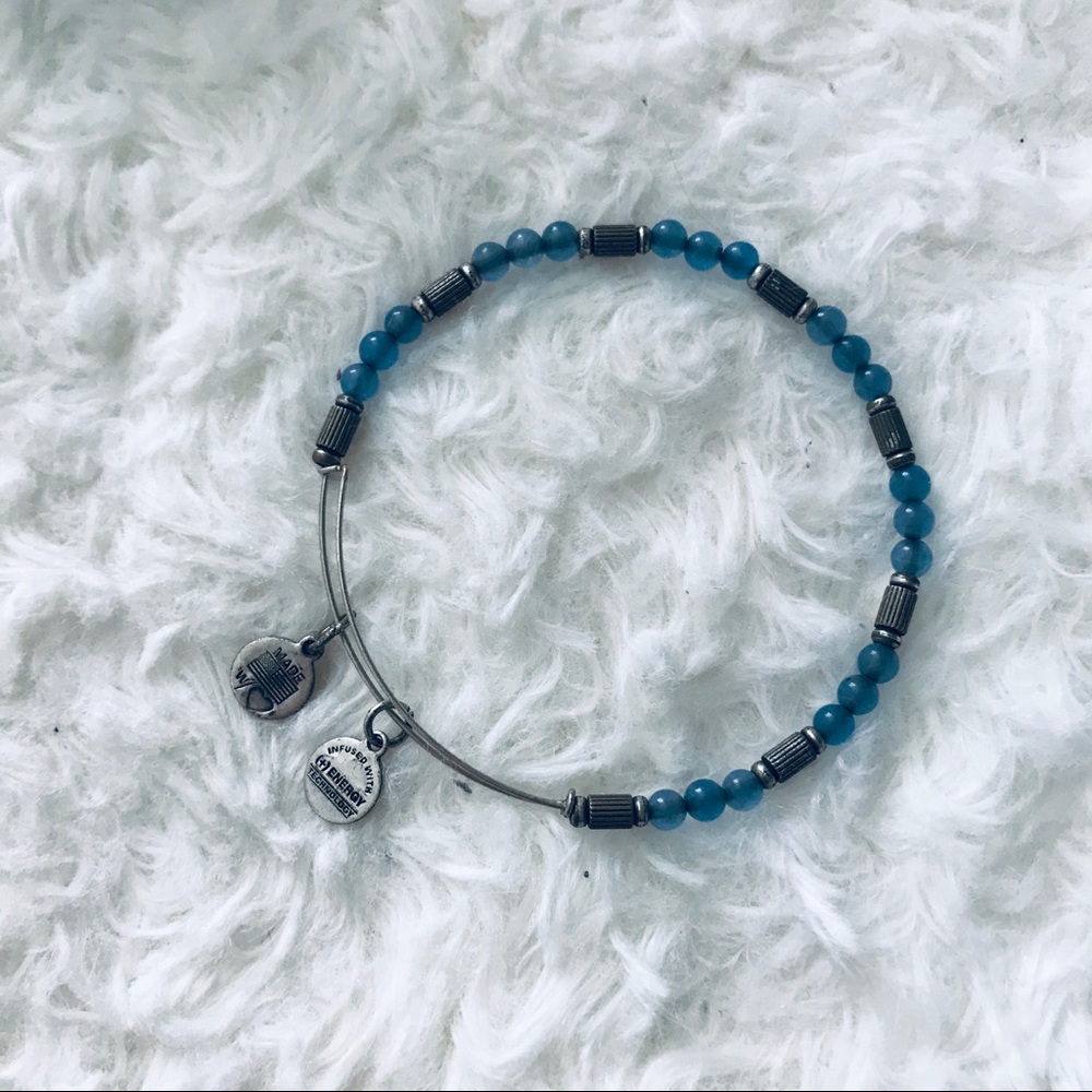 Alex and ani blue and silver beaded bracelet - Picture 2 of 4